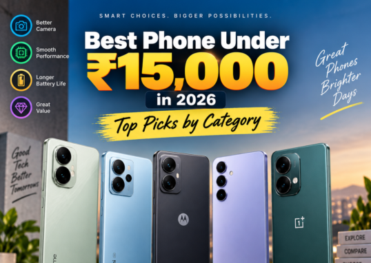 Best phone under ₹15000 in 2026: top picks by category
