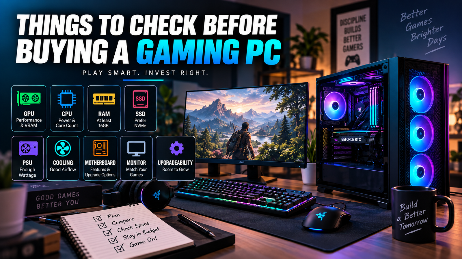 things to check before buying a gaming PC