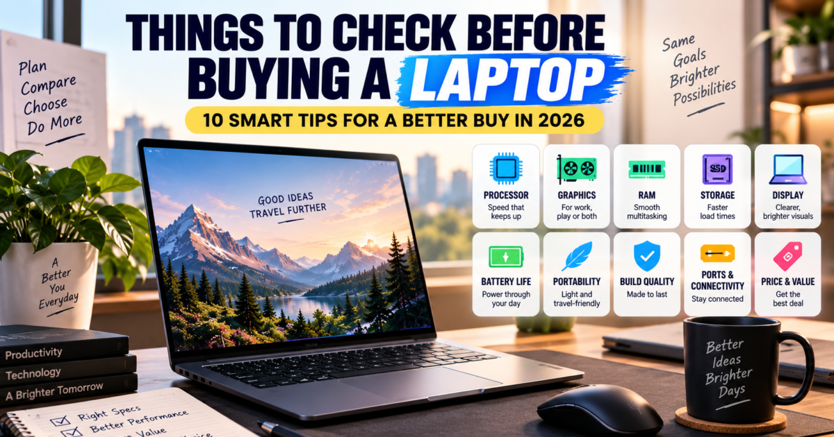 Things to Check Before Buying a Laptop: 10 Smart Tips for a Better Buy in 2026