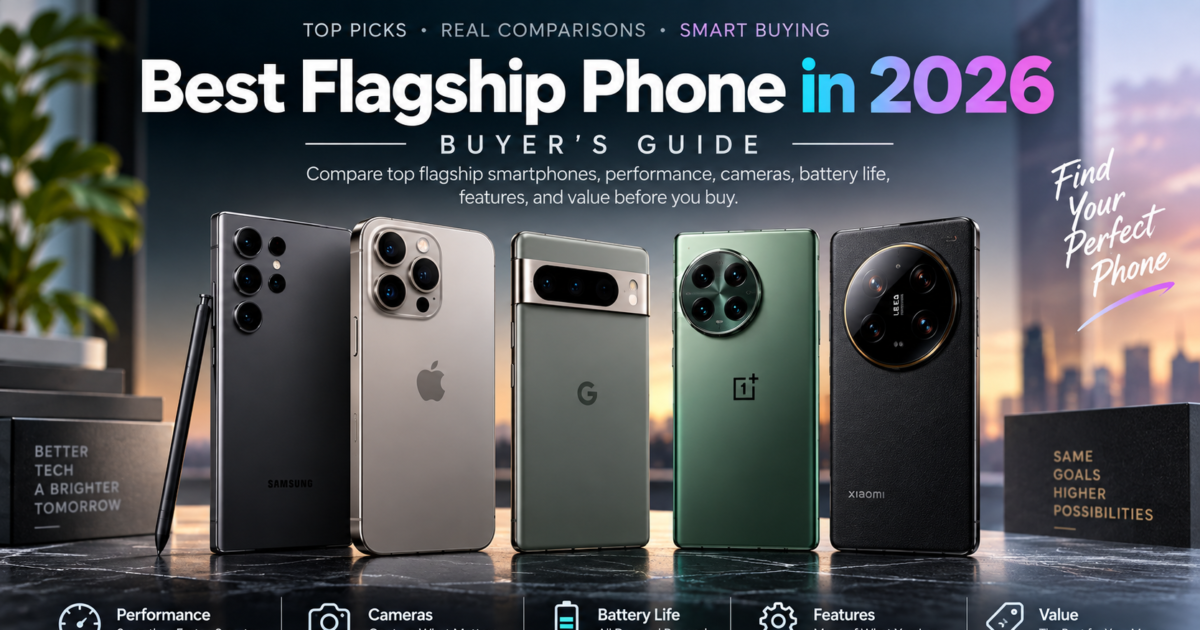 Looking for the best flagship phone in 2026? Compare top flagship smartphones, performance, cameras, battery life, features, and value before you buy.