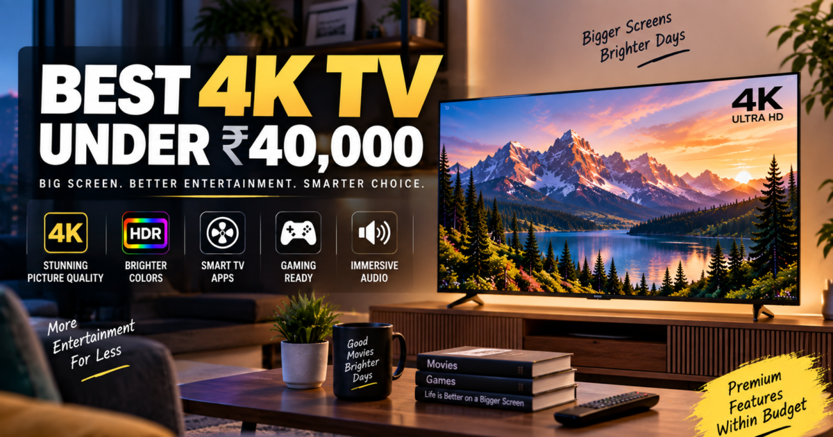 Best 4K TV Under ₹40000