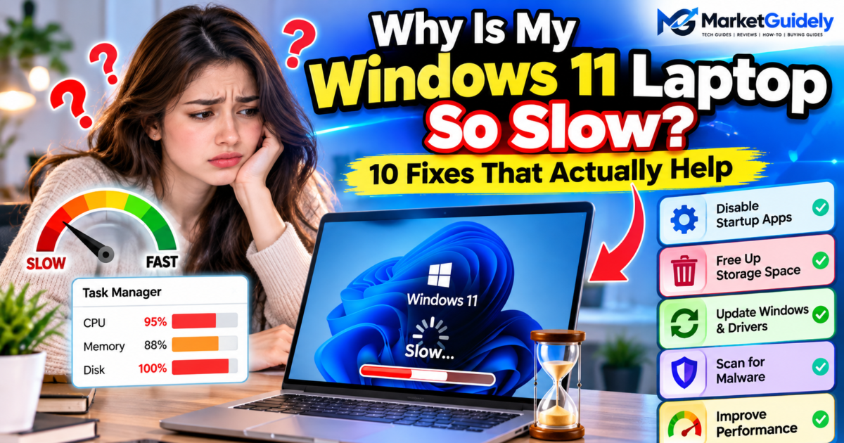Why a Windows 11 laptop is slow and 10 ways to improve performance.
