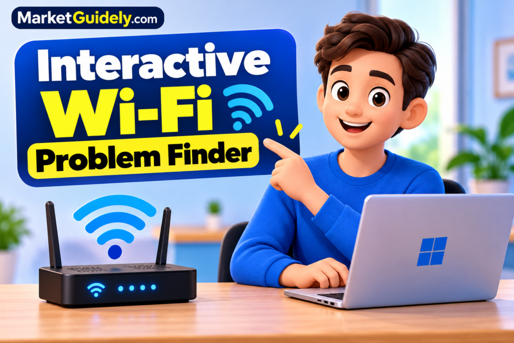 Interactive Wi-Fi Problem Finder for Windows 11 Wi-Fi troubleshooting