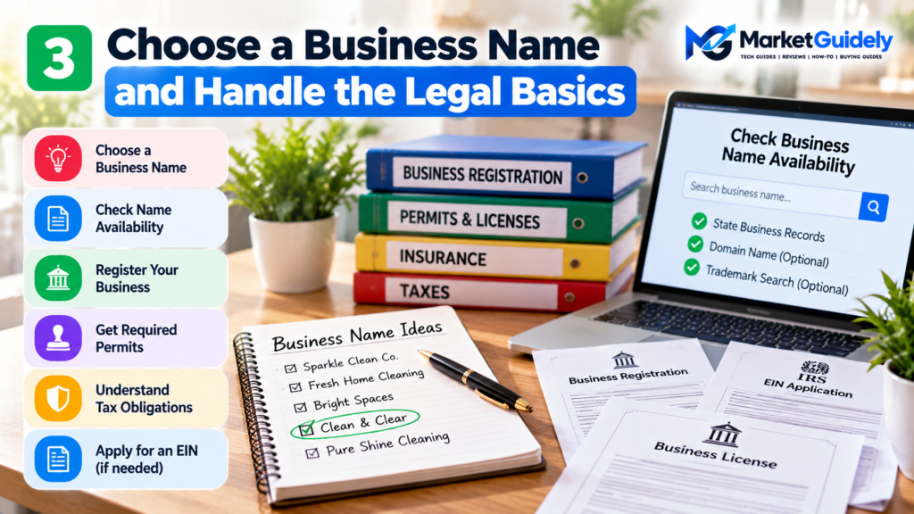 Choose a Business Name and Handle the Legal Basics