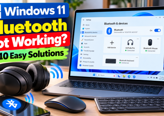Windows 11 Bluetooth troubleshooting with wireless headphones and connected devices